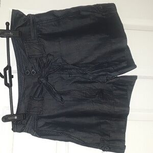 The Limited Drew Fit Shorts - Dressy, Buttons, Sheen, Pockets, Sash Belt sz 6